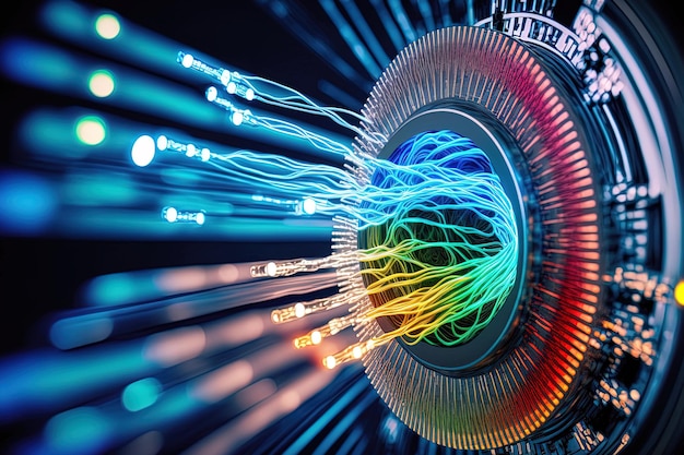 Data or internet communication idea using fiber or fiber optics