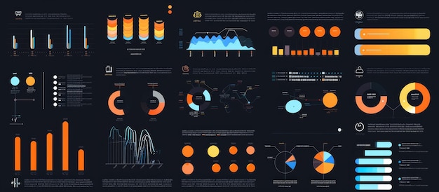 Data Visualization Dashboard with Various Charts and Graphs