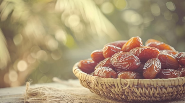 Date palm fruit or kurma Ramadan food