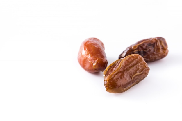 Dates isolated on white