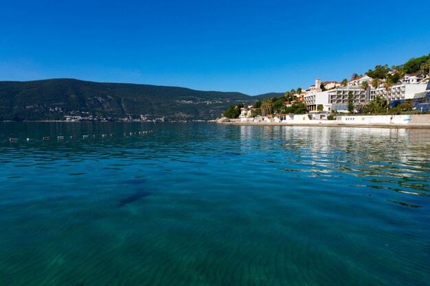 Dawn over the Bay of Kotor, Adriatic Sea, Montenegro