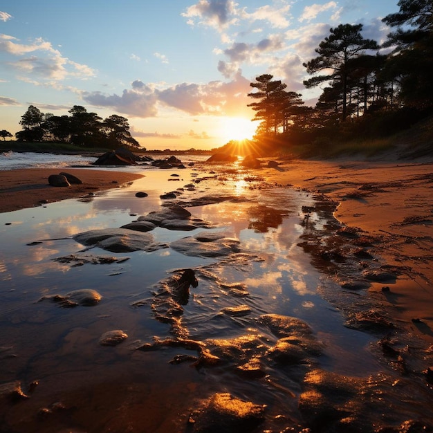 Dawns Delight Beach Landscape Photo