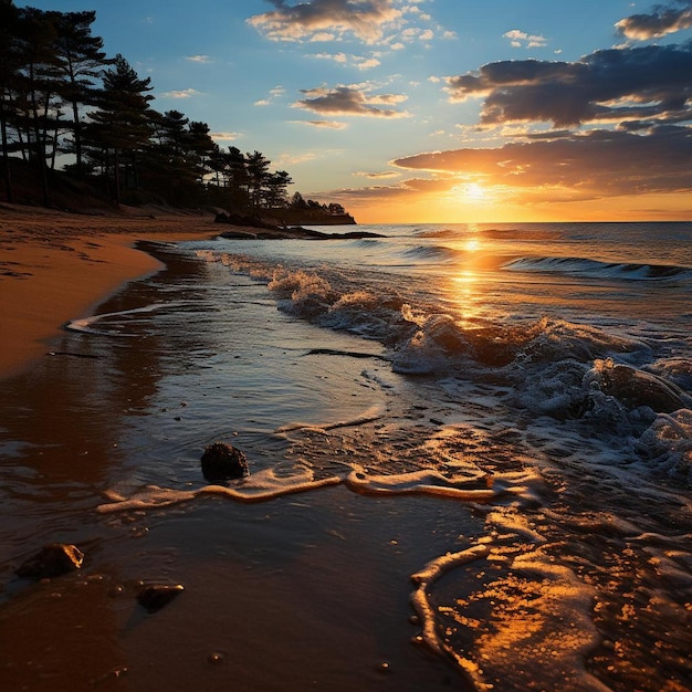 Dawns Early Light Beach Landscape Photo