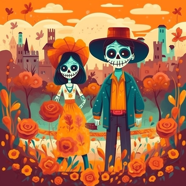 Day of the dead celebration in mexico