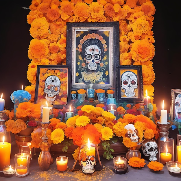 Day of the Dead Da de Muertos Ai Generate