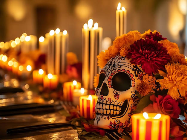 Photo day of the dead festival celebration