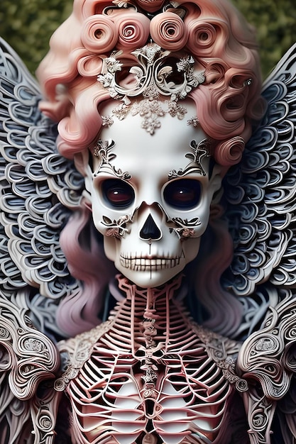 Day of the dead figurine by art gallery