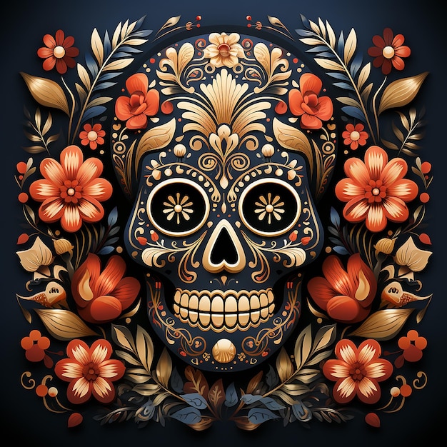 Day of the Dead pattern