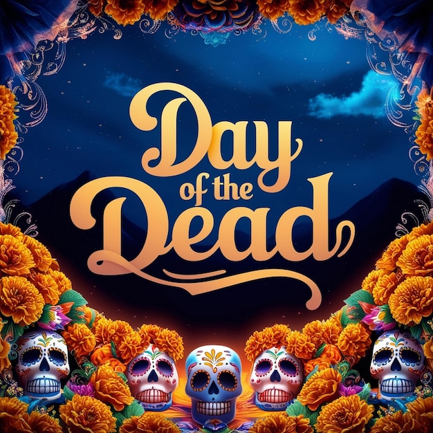 Photo day of the dead poster