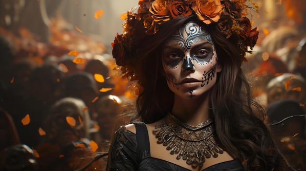 Day of the Dead remembering the departed 1th november Generative AI