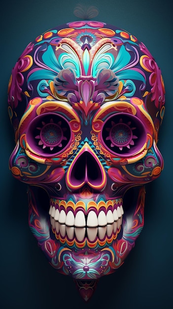 Day of the dead skull wallpapers