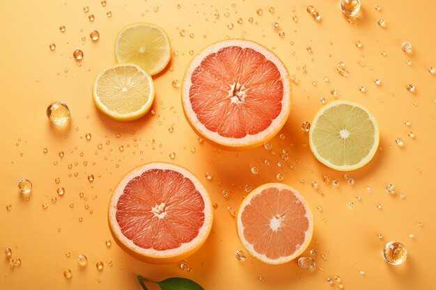 Dazzling citrus tone backgrounds