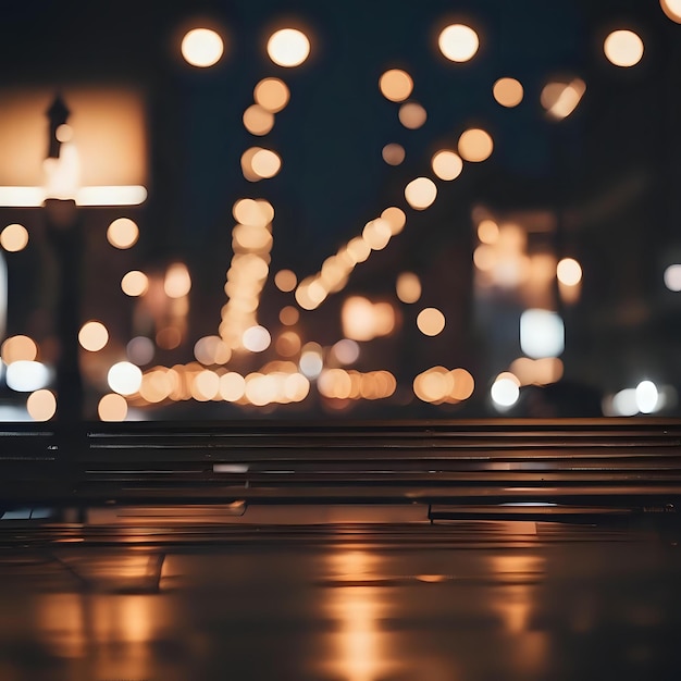 Dazzling Urban Reflections A Shimmering Nocturnal Cityscape