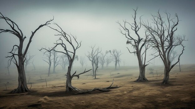 a dead tree with no leaves on it