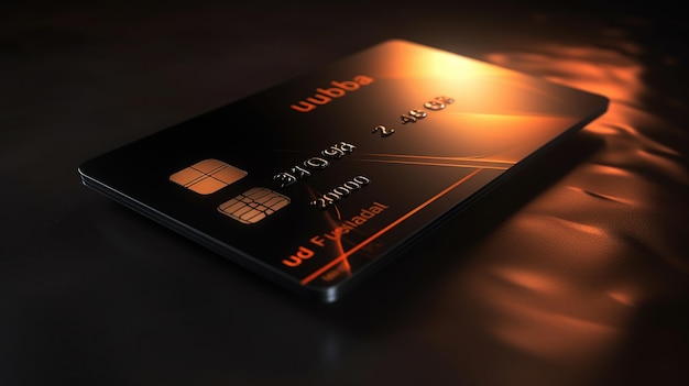 Debit card Premium card generated ai image