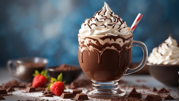 Decadent Chocolate Delight with Whipped Cream Silvia Dimitrova's AwardWinning Stock Photo