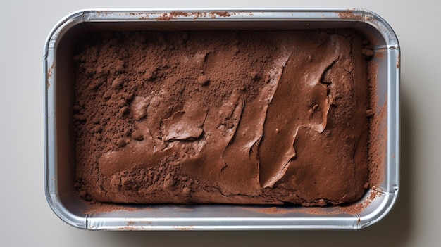 Decadent Delight Unbaked Chocolate Brownie in a Tin