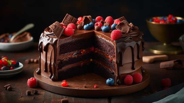 Decadent Delights Bright and Vibrant Colors of Tempting Chocolate Creations