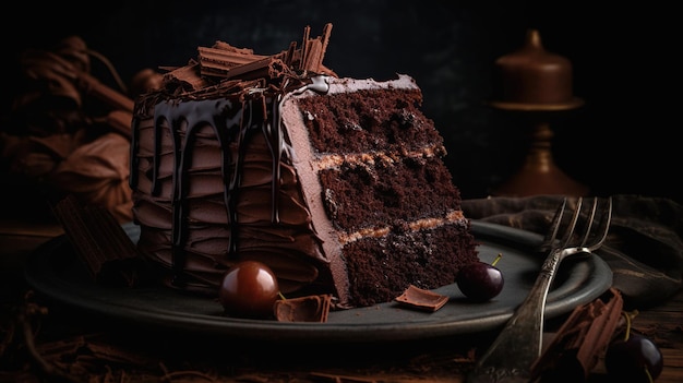 Decadent and Tempting Dark and Rich Colors of Irresistible Chocolate Delights