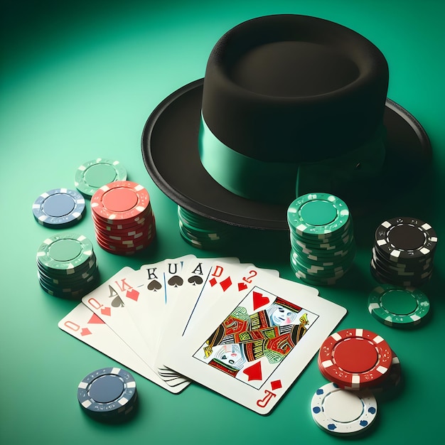 A deck of playing cards and a set of poker chips common elements in cabaretthemed casino nights i