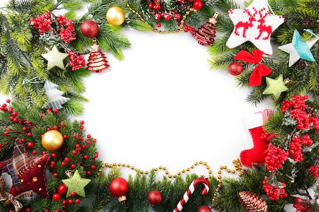 Decorated Christmas wreath