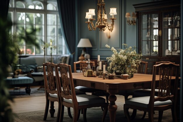 Decorated dining rooms