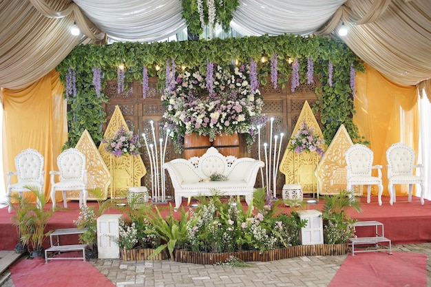 Decoration Arrangement for a Traditional Wedding Ceremony