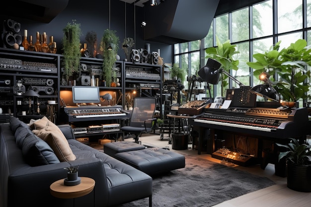 decoration for studio music minimalist style inspiration ideas