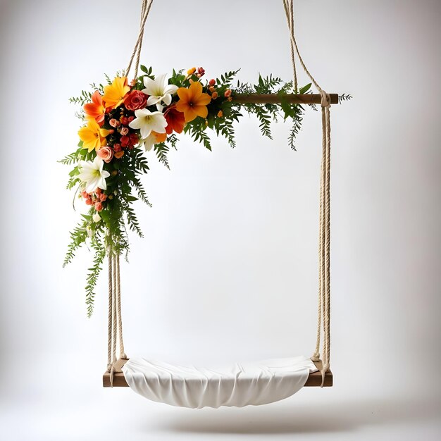 a decoration with flowers and the word  l  on it