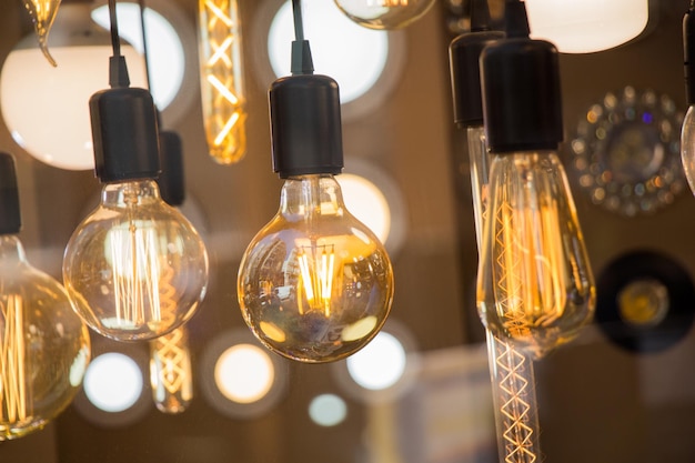 Decorative antique edison style light bulbs