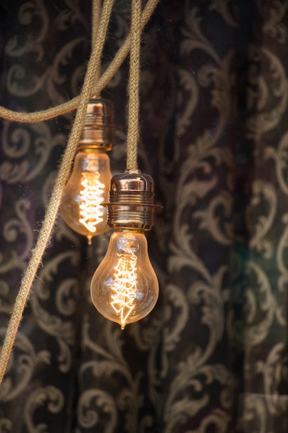 Decorative antique edison style light bulbs