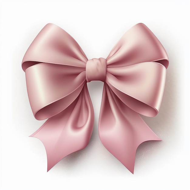 Decorative bow for gift birthday Christmas or decorative for document