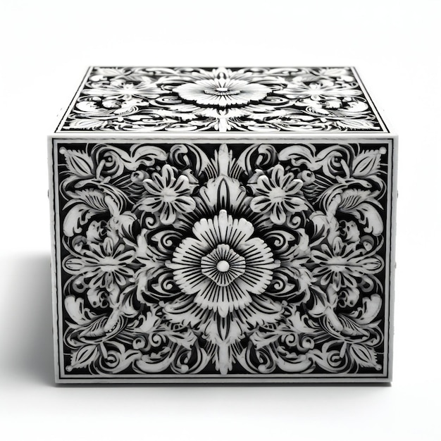 Decorative box isolated on a white background