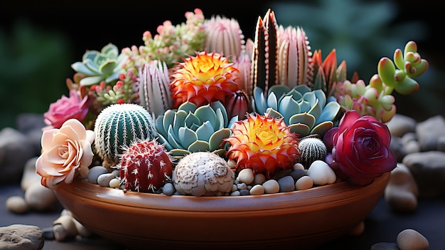 Decorative Cactus Garden