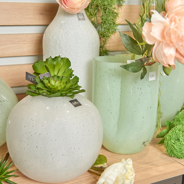 Decorative ceramic vase stylish interior home design