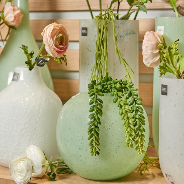 Decorative ceramic vase stylish interior home design