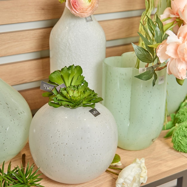 Decorative ceramic vase stylish interior home design