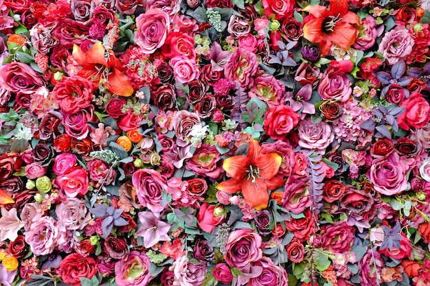 Decorative colorful Floral wall background