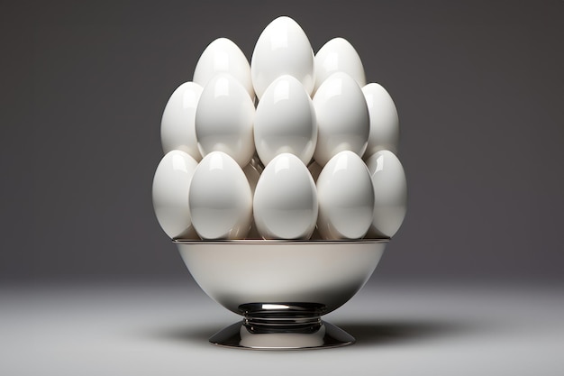 decorative and designer stand and egg rack art in the food industry