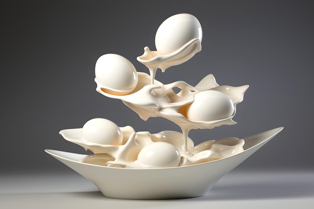 decorative and designer stand and egg rack art in the food industry