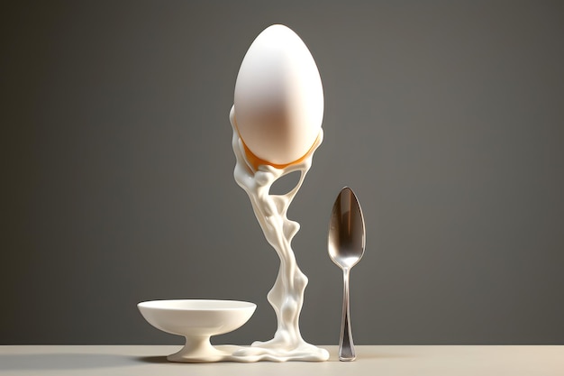 decorative and designer stand and egg rack art in the food industry