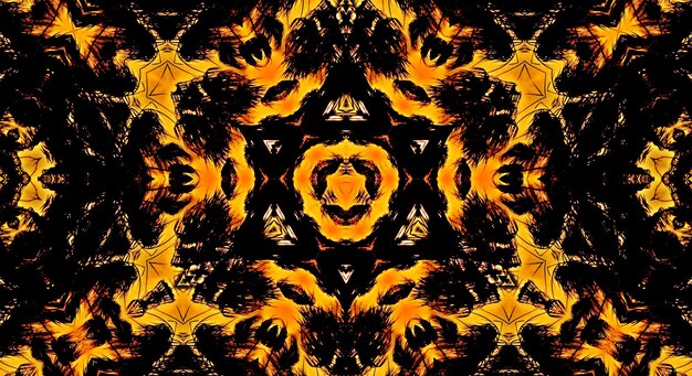 A decorative digital kaleidoscope pattern