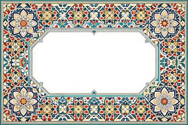 a decorative frame with a floral pattern on it