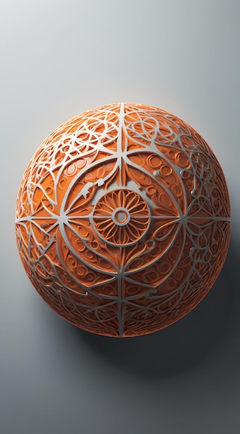 Photo a decorative object with a pattern of a design on it