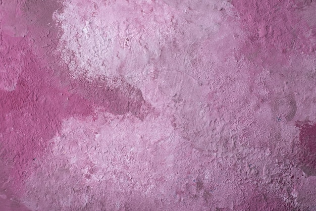 Decorative pink plaster texture wallpaper closeup wall pattern