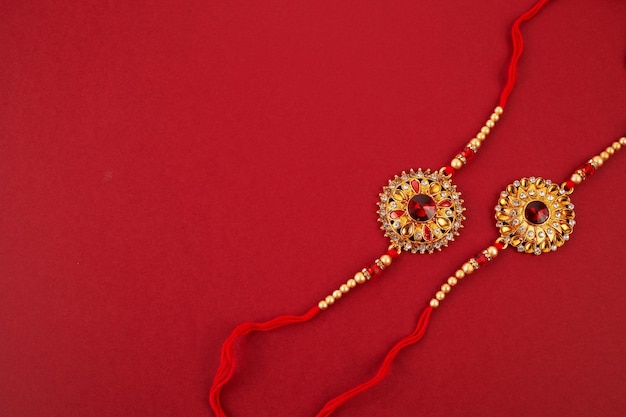 Decorative rakhi for raksha bandhan indian festival for brother and sister bonding celebration