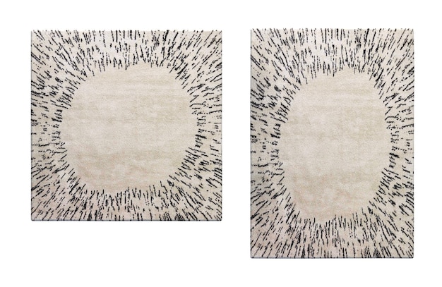 decorative rug for the interior isolated on white background home decor 3D illustration cg render