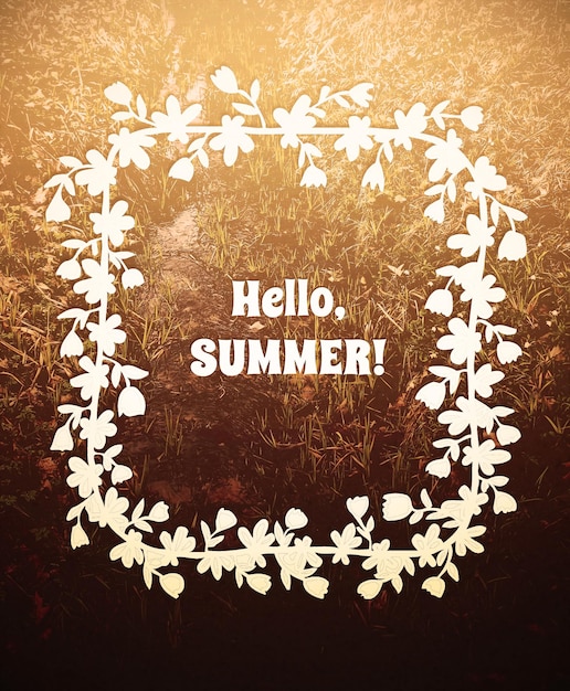 Decorative summer card