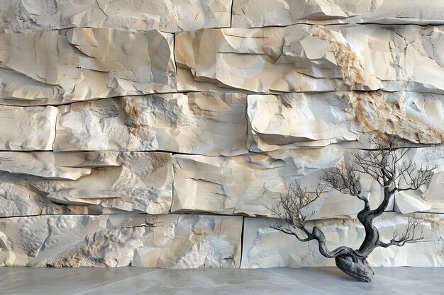 Photo decorative surface with stone texture