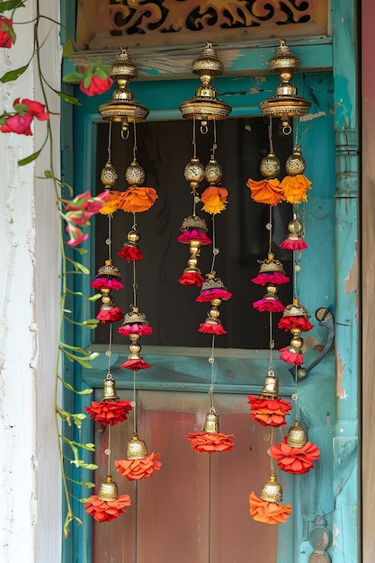 Decorative toran Doorway hanging indian background theme